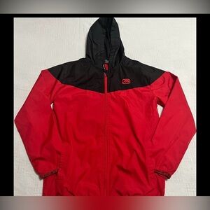 ecko unitd. Children's Red and Black Hooded Raincoat windbreaker Boys